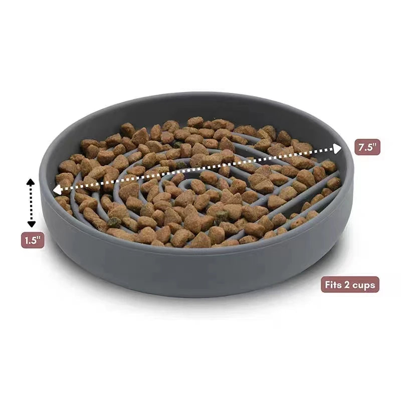 Silicone Dog Lick Mat - Slow Feeder with Suction Cups for Dogs & Cats