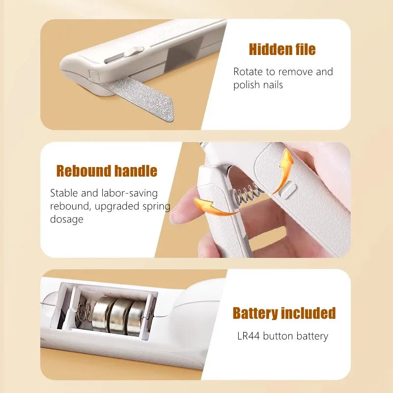 Professional Pet Nail Clippers with LED Light - Safe Nail Trimmer for Dogs & Cats