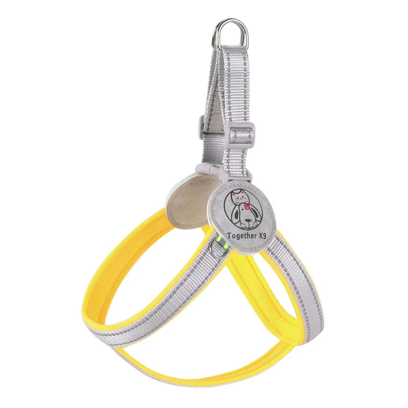 Reflective No Pull Dog Harness - Adjustable Vest for Small Medium Dogs & Cats