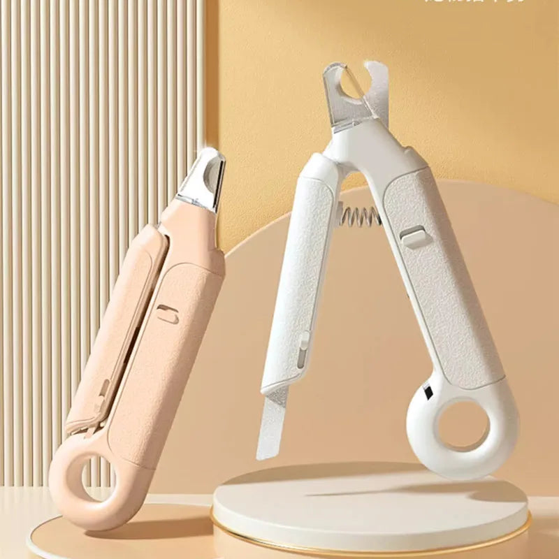 Professional Pet Nail Clippers with LED Light - Safe Nail Trimmer for Dogs & Cats