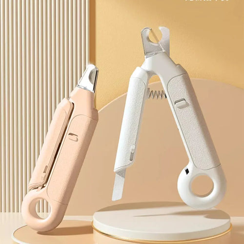 Professional Pet Nail Clippers with LED Light - Safe Nail Trimmer for Dogs & Cats