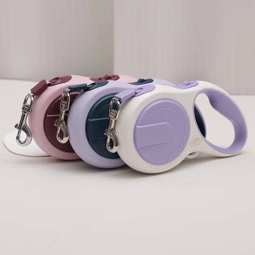 5m Dog Leash Strong Nylon Retractable Roulette Collar For Small Medium Large Dogs Cats Automatic Retractable Durable Pet Supplie